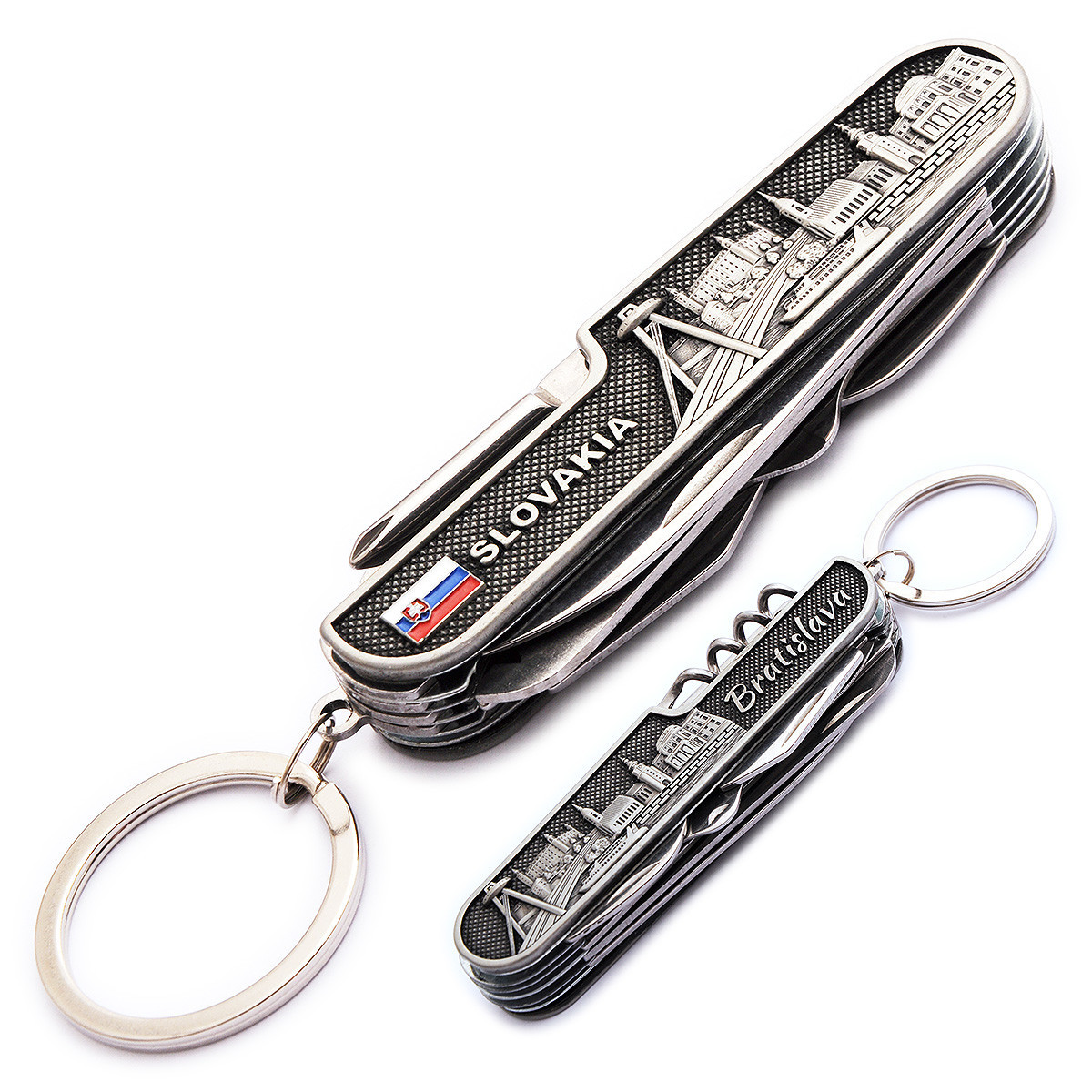 Nůž multifunkční Slovakia Bratislava - šedý