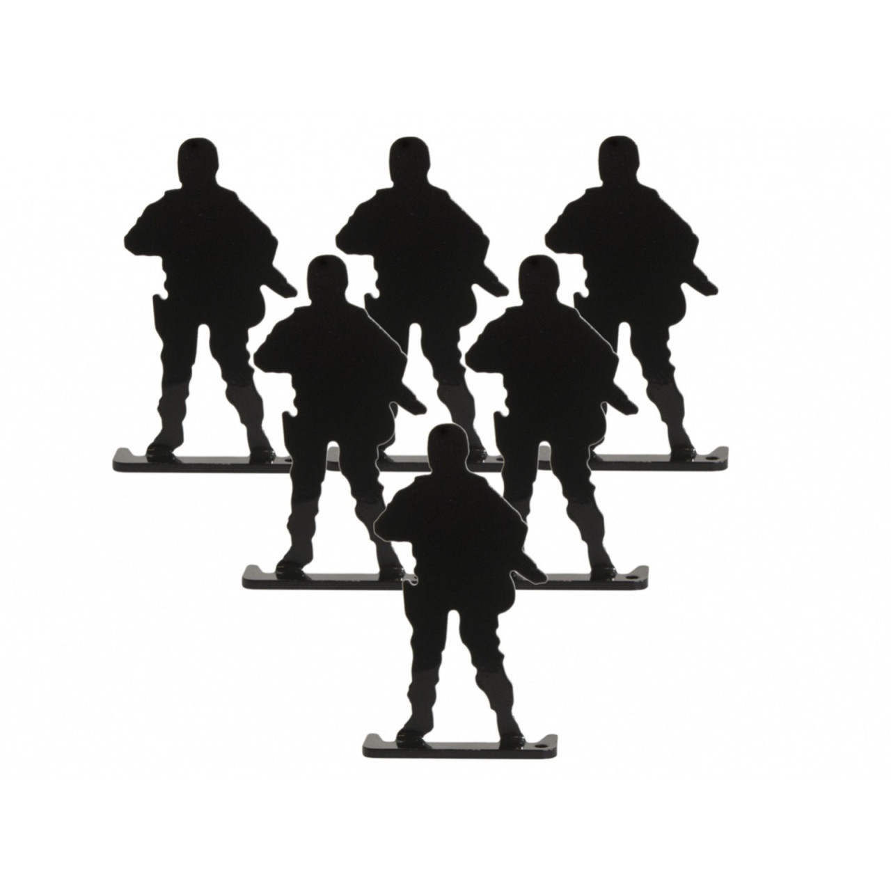 Terče Beast Hunter kovoví vojáci 6 ks - černé