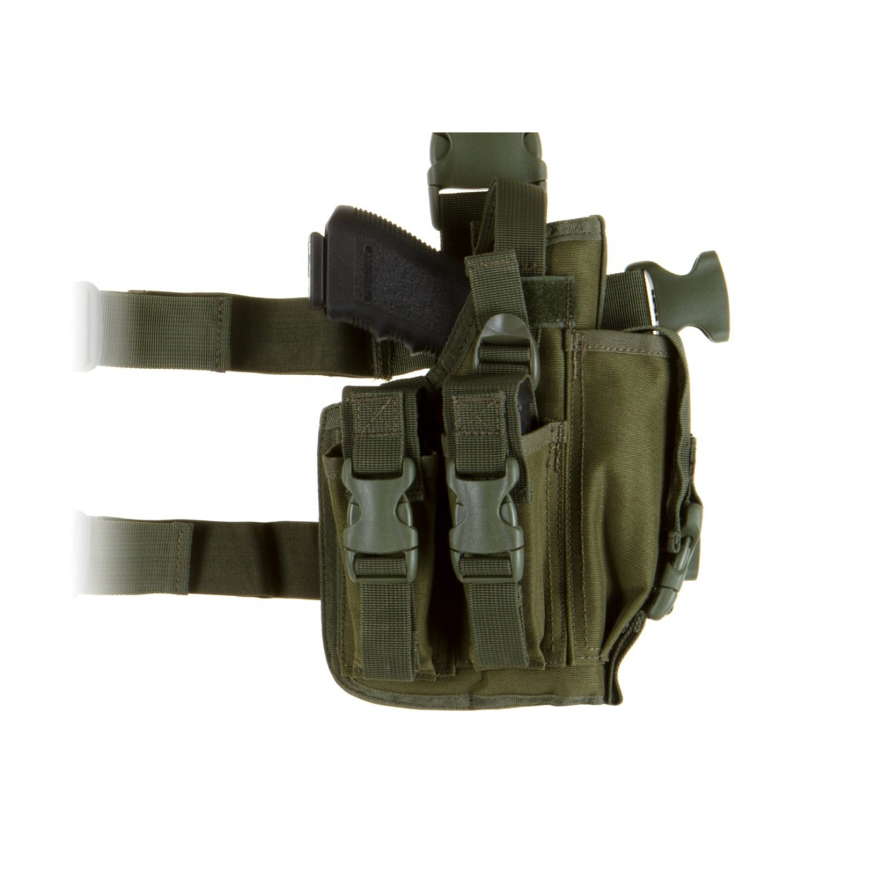 Taktický stehenní nosič Invader Gear SOF Holster - olivový