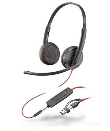 Poly Blackwire 3225 USB-C/A + 3,5 mm jack (bulk)