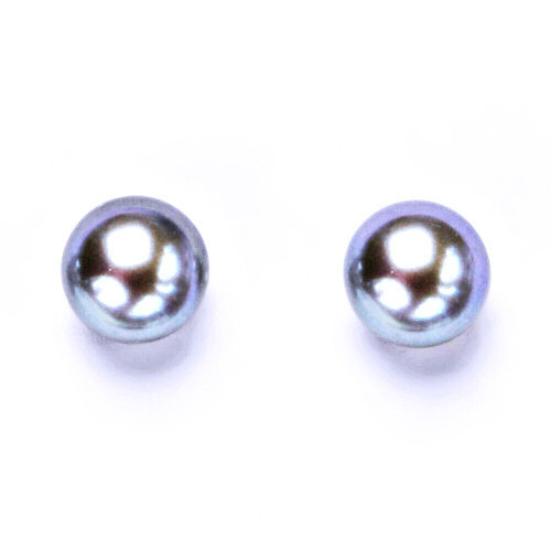 stříbrné náušnice na šroubek, šperky(přírodní stříbrná 7,5 mm)NŠ 1183