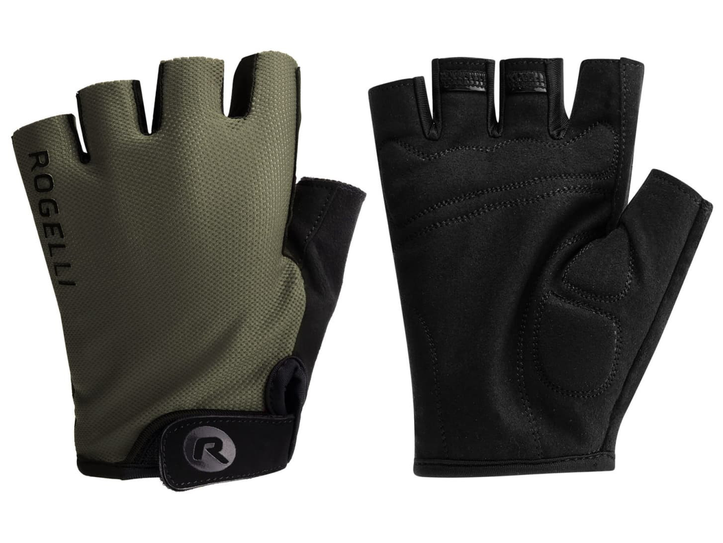 Cyklistické rukavice Rogelli CORE, khaki L