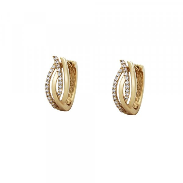 Náušnice se syntetickými kameny 236-573-000445 3.65g