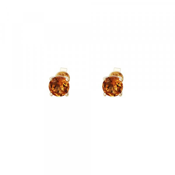 Náušnice s citrínem 234-772-13059C 1.55g