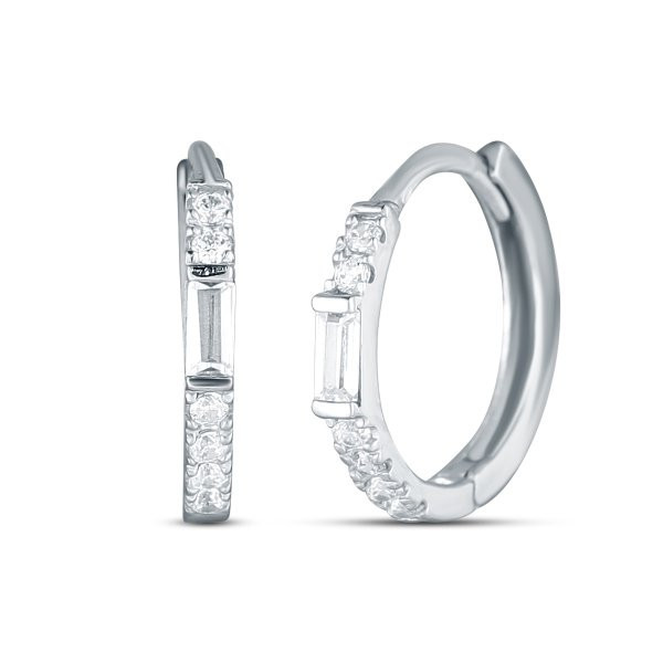 Náušnice se syntetickými kameny 336-308-047715 1.05g