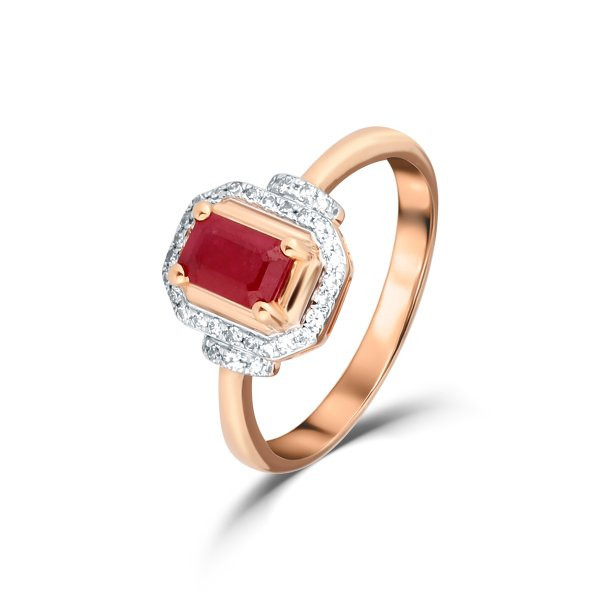 Prsten s rubínem 524-958-RU26 54-2.95g