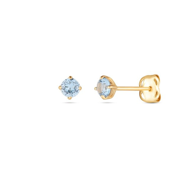 Náušnice se syntetickými kameny 236-238-AQ0563 0.30g