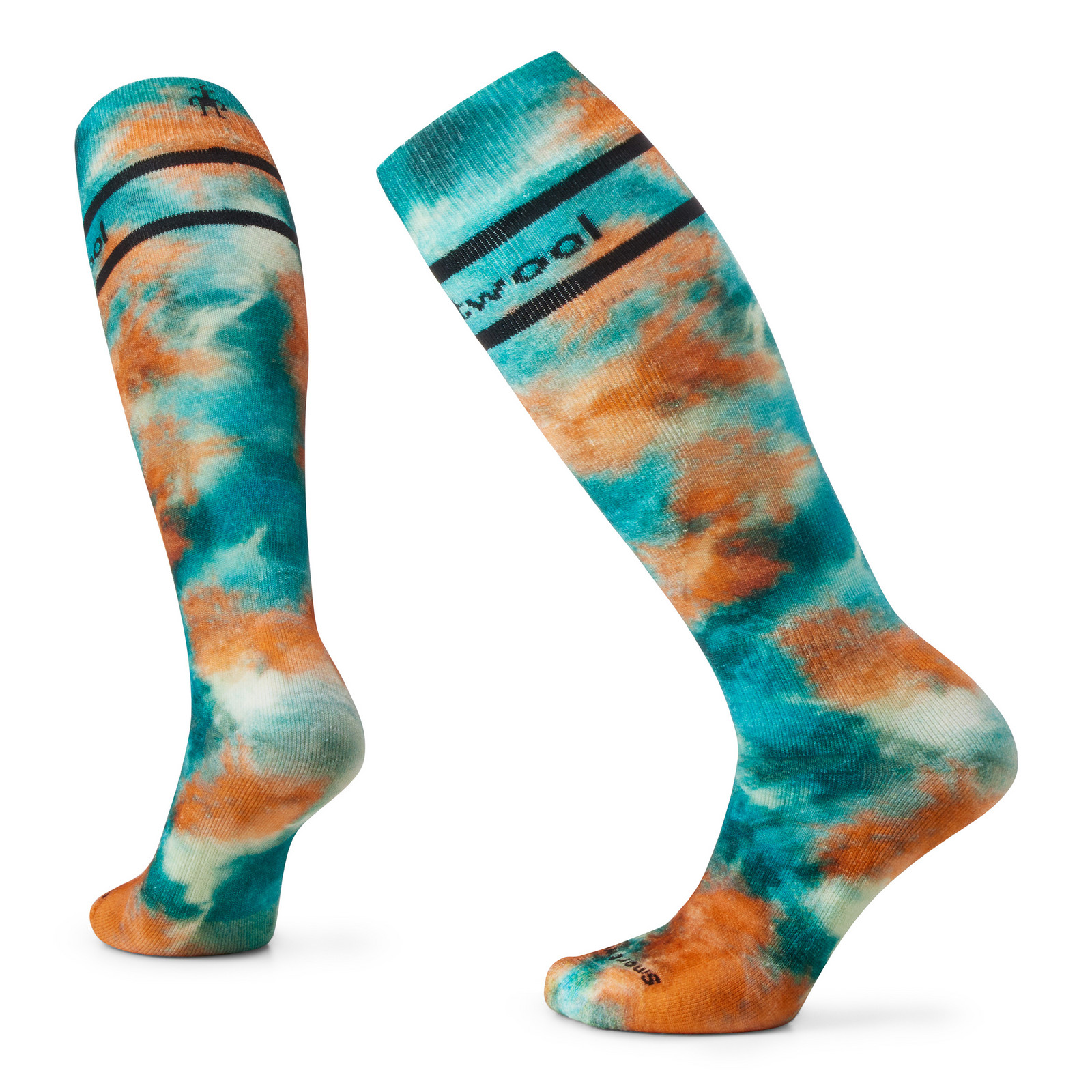 Smartwool W SKI FULL CUSHION TIE DYE PRINT OTC cascade green Velikost: S 196573058897