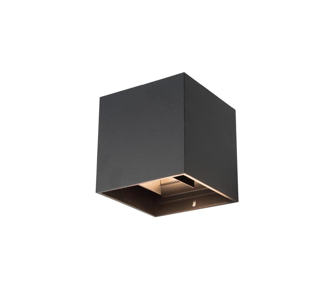 LED Venkovní nástěnné svítidlo RIKO 2xLED/4W/230V černá IP44