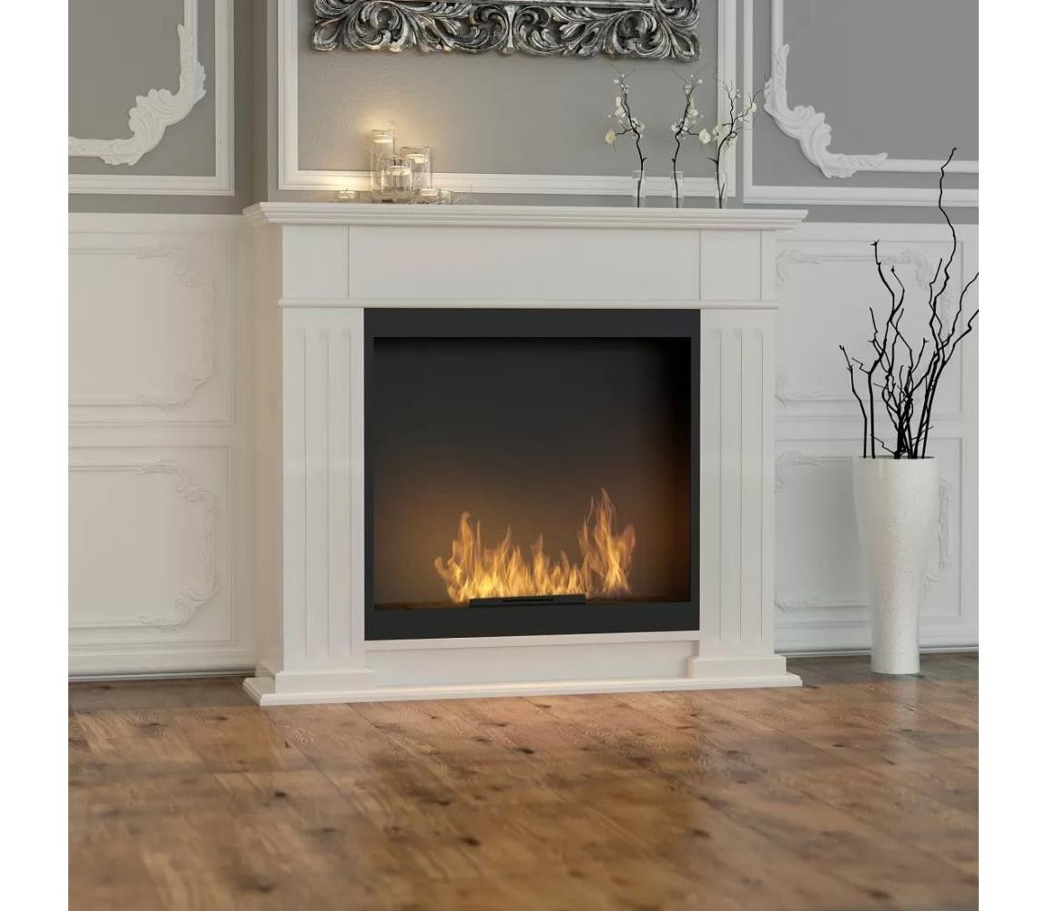 InFire InFire - BIO krb 115x100 cm 3kW bílá