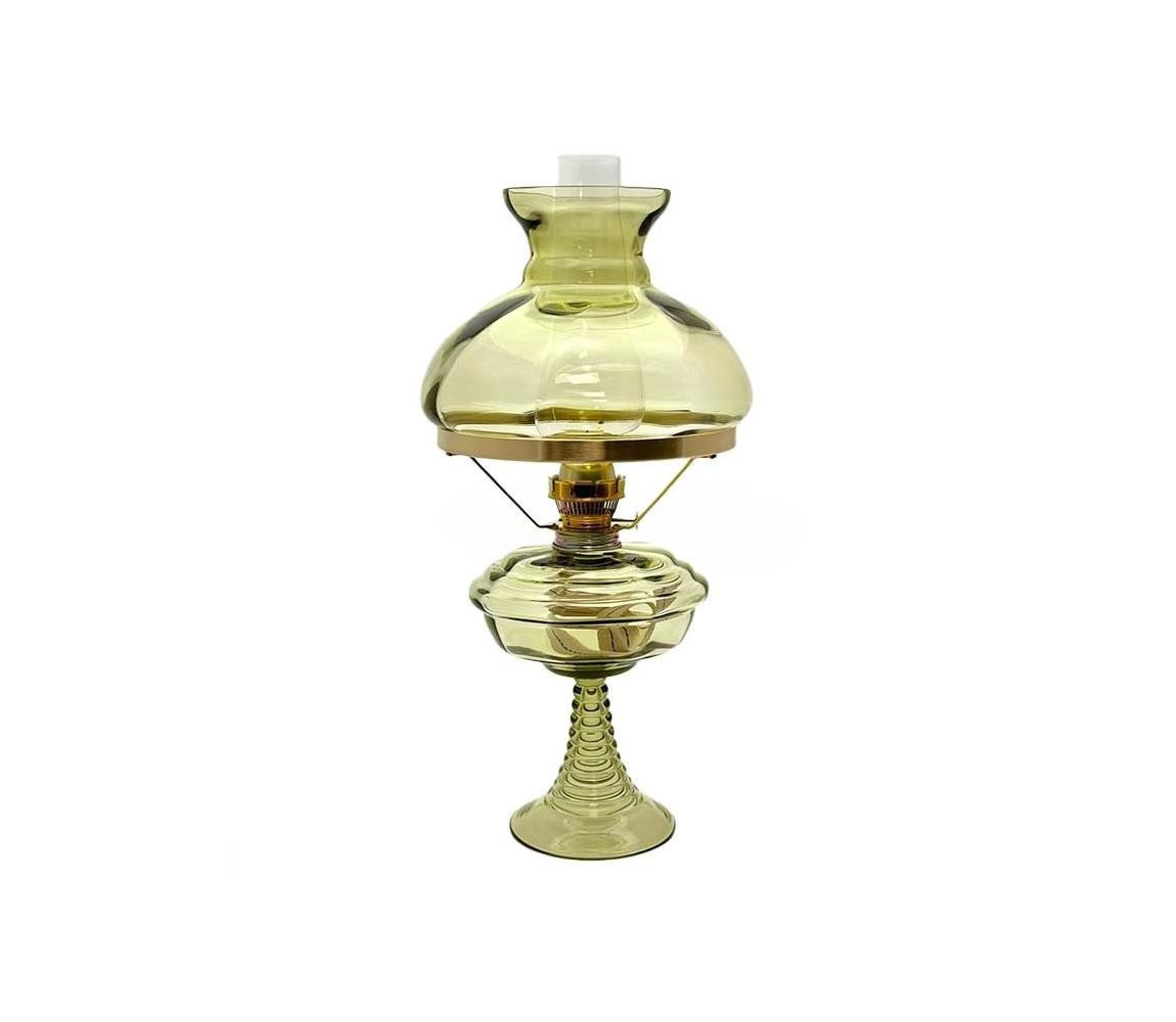 Floriánova huť Petrolejová lampa MILADA 50 cm lesní zelená