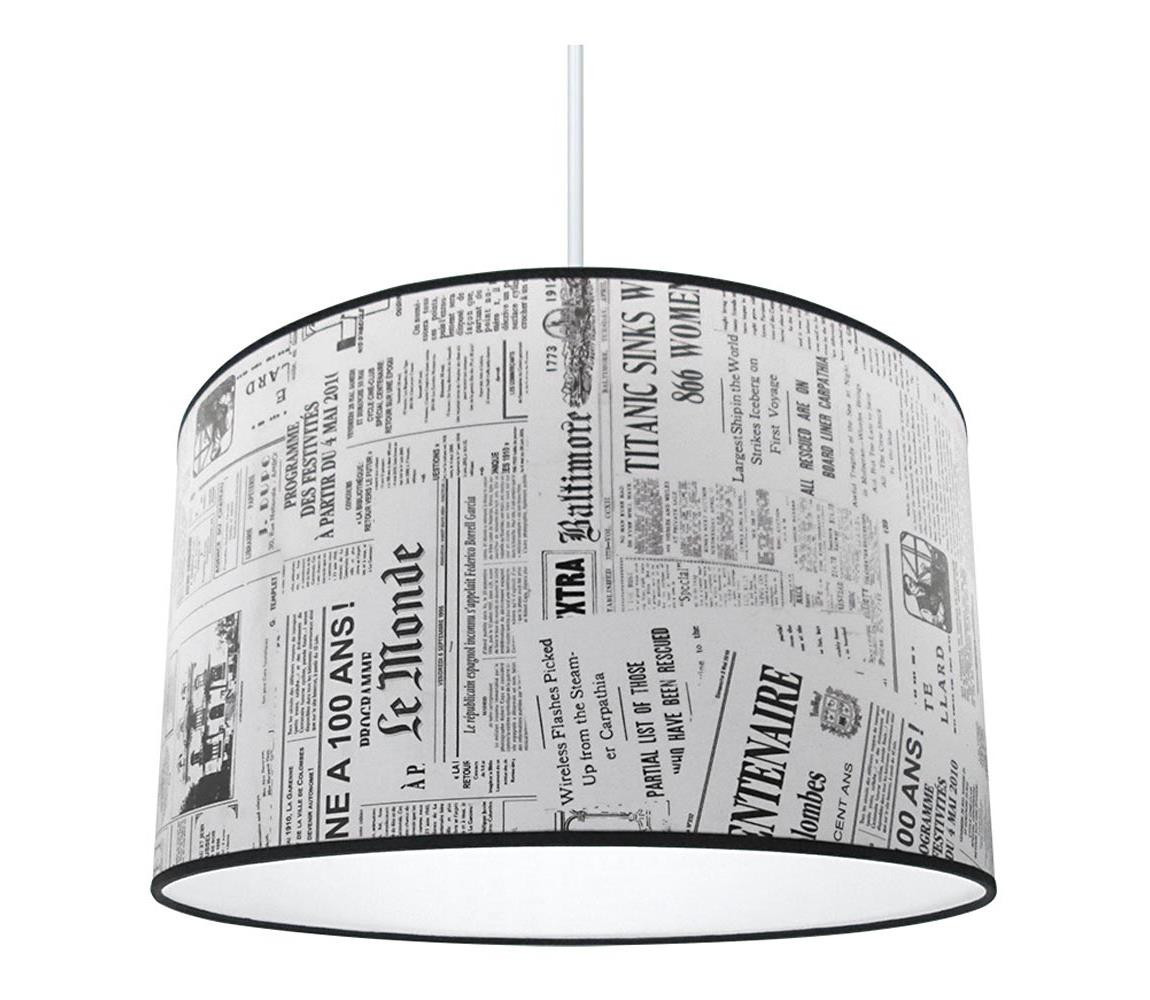 Lustr NEWSPAPER 1xE27/60W/230V