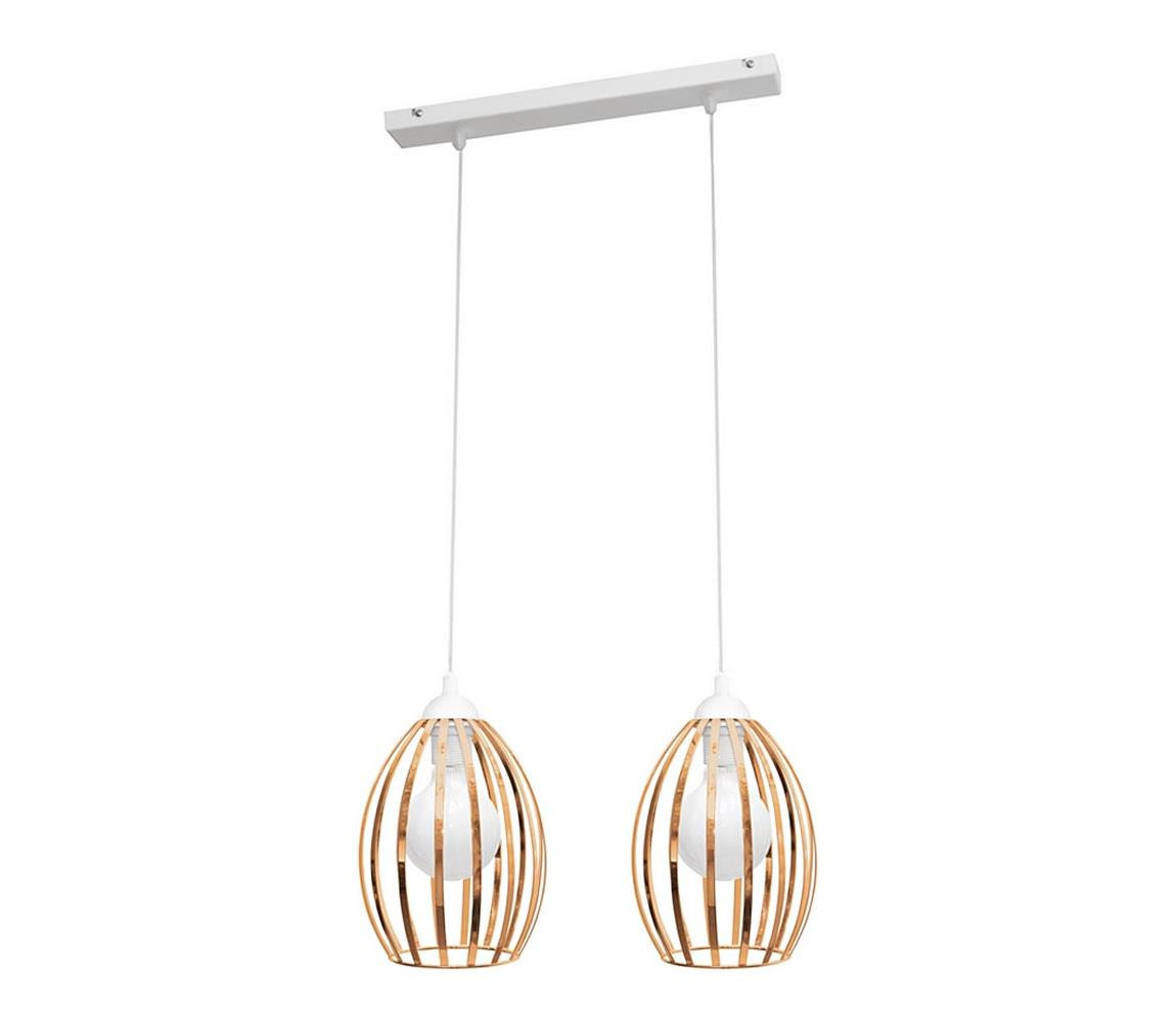 Lustr na lanku DALI 2xE27/15W/230V měděná