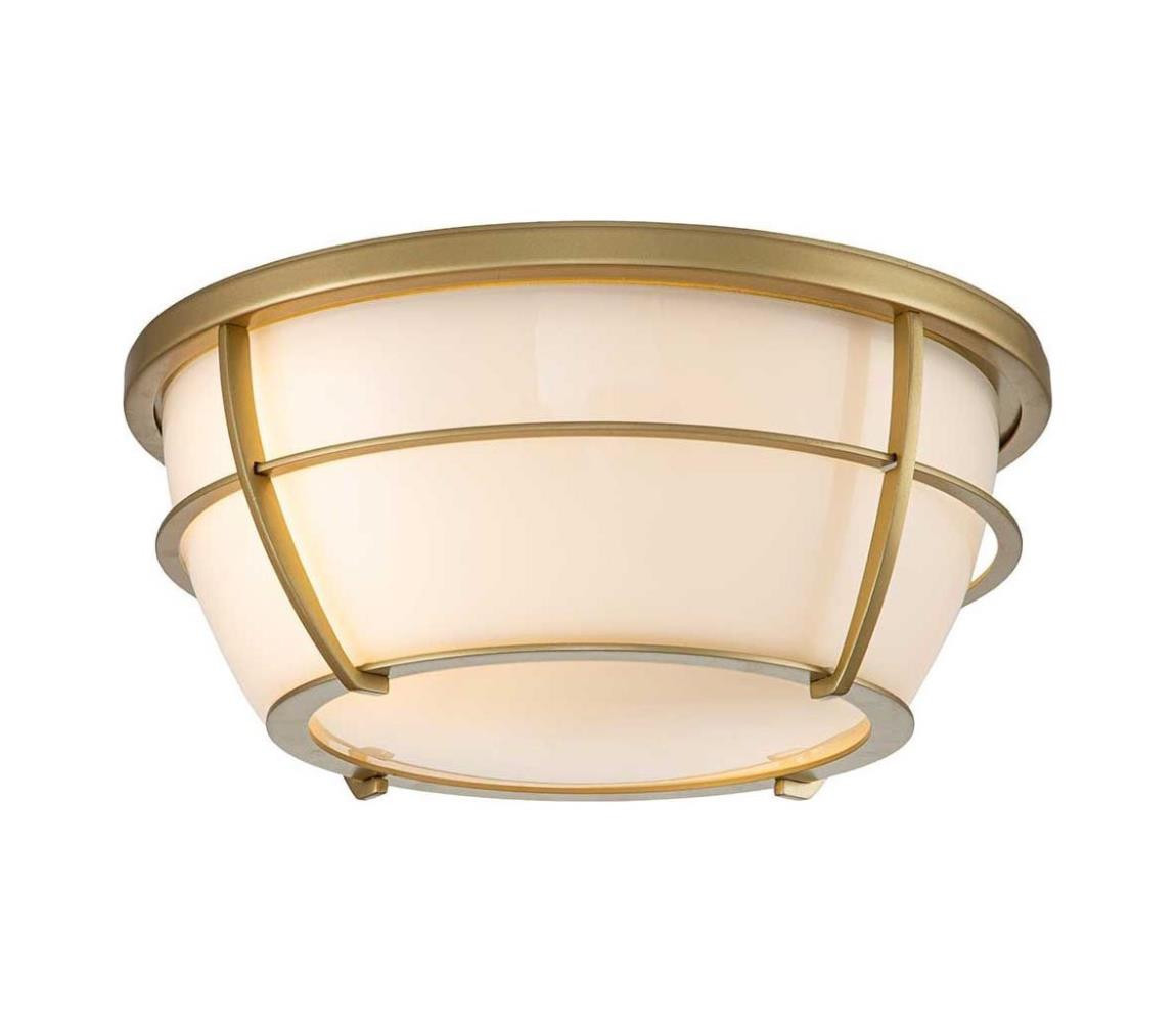 Elstead Quoizel QZ-CHANCE-F-PNBR- Koupelnové stropní svítidlo CHANCE 2xE27/60W/230V IP44