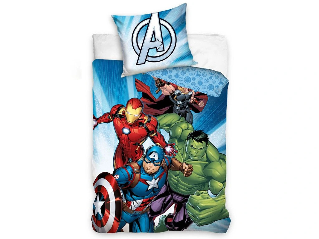 Carbotex Bavlněné povlečení 140x200 + 70x90 cm - Avengers Age of Ultron
