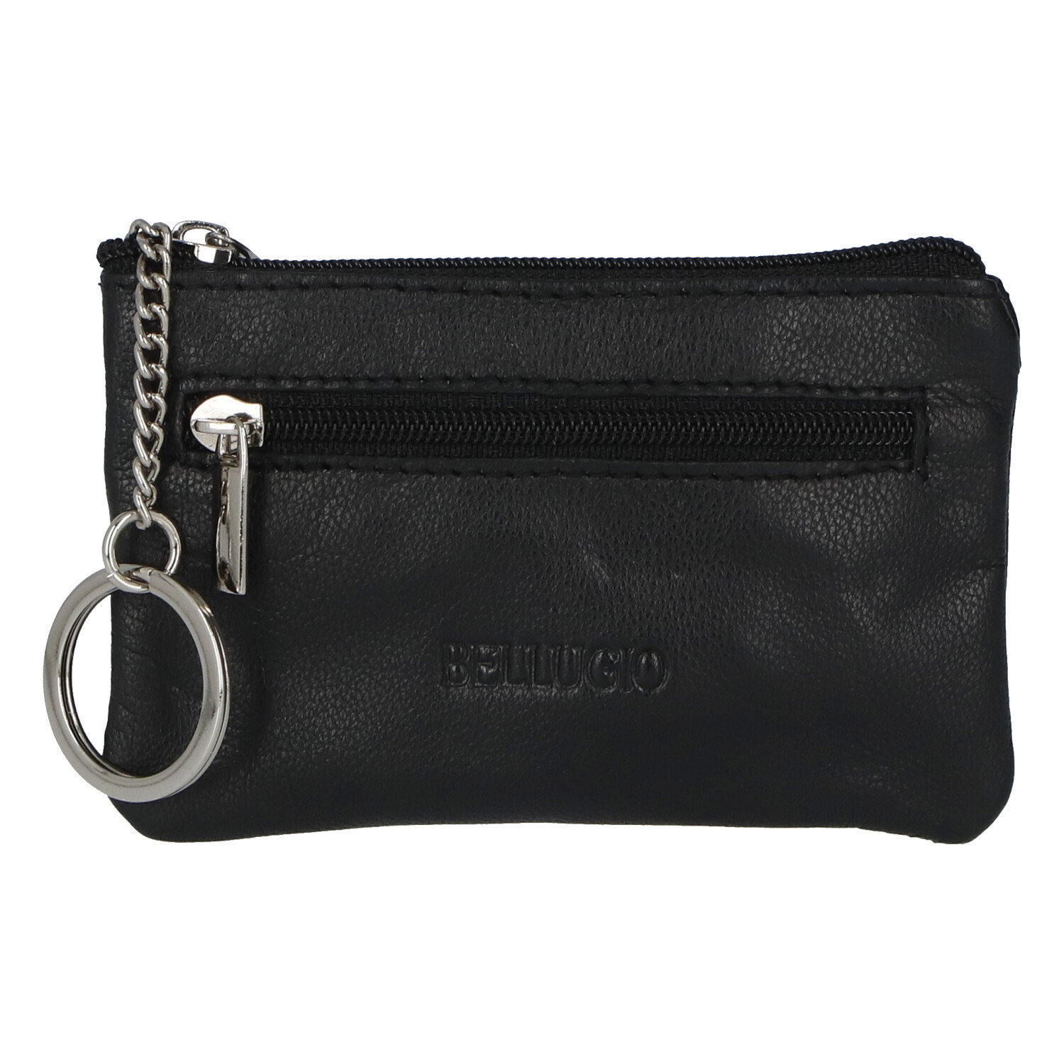 Kožená klíčenka černá - Bellugio Romedius černá