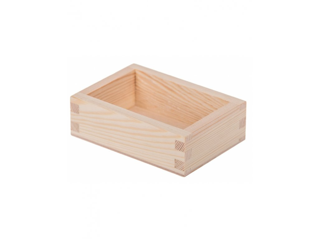 FK Dřevěná krabička - 7x10,5x3,5, Přírodní