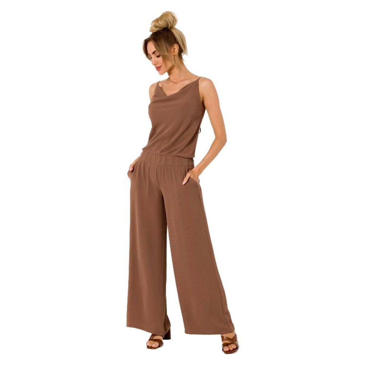 Made Of Emotion  Dámský overal Peehan M737 čokoládová  Hnědá