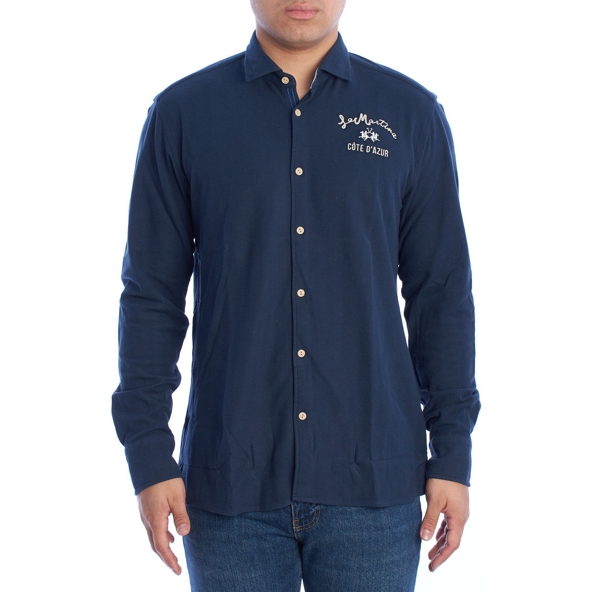 La Martina  YMC036-JS394-07017  Modrá