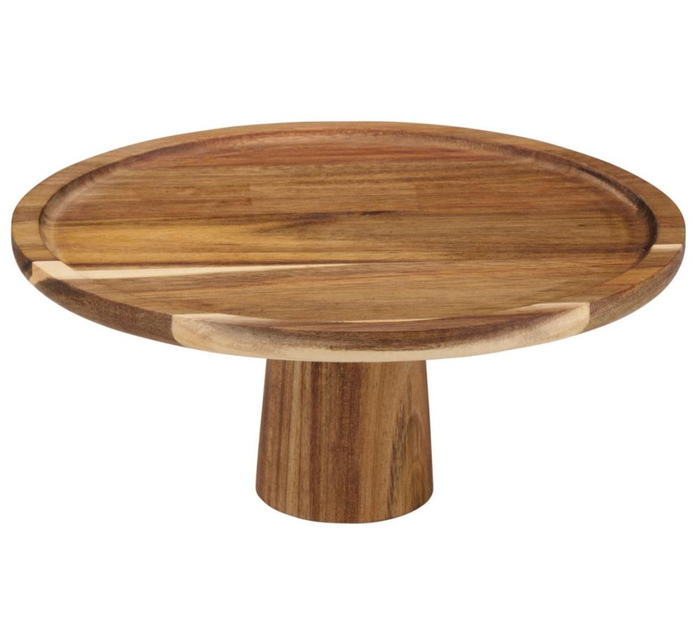 ALPINA Servírovací podnos na dort akátové dřevo 30 cm ED-250079