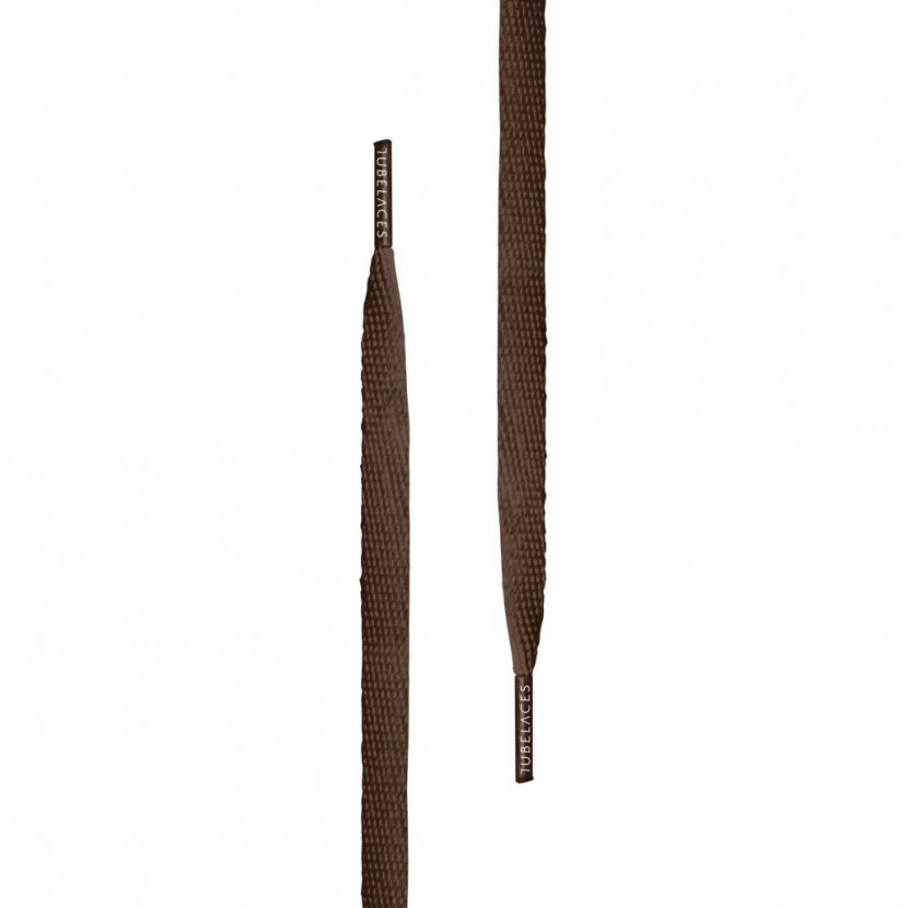Tkaničky do bot Tubelaces Flat - hnědé, 120