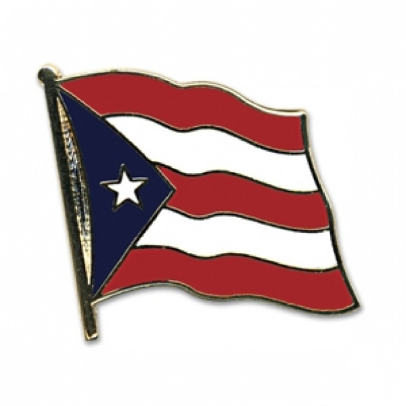 Odznak (pins) 20mm vlajka Portoriko - barevný
