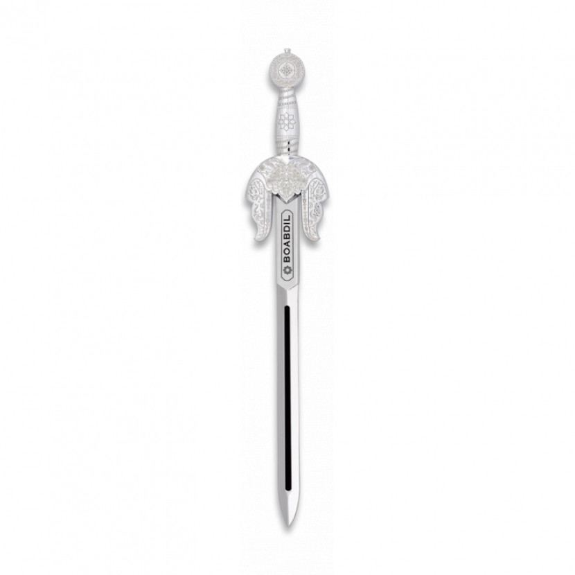 Model meče Tole 10 Boabdil 18 cm - stříbrný-černý
