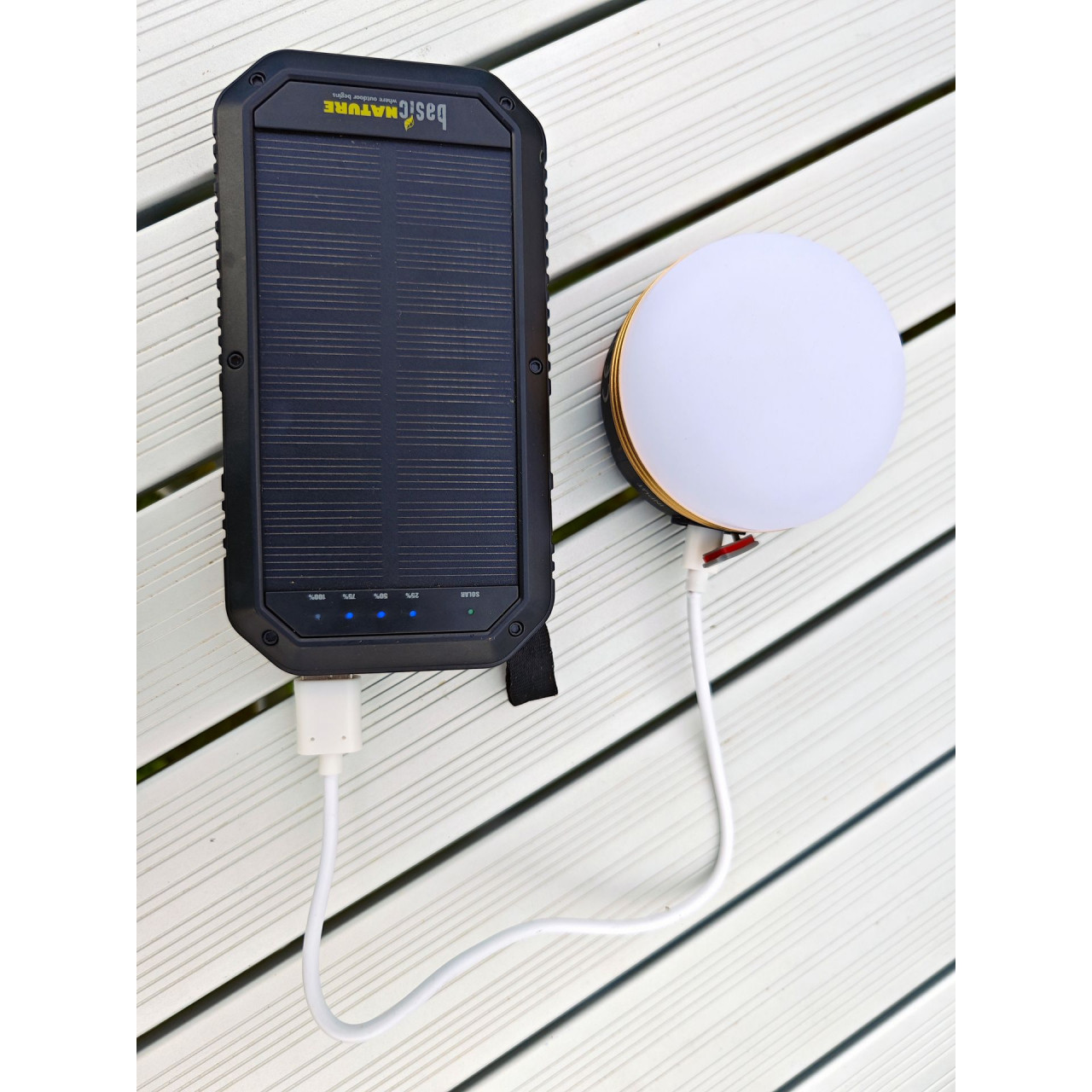 Kempingová LED lampa Origin Outdoors - černá-zlatá