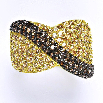 Stříbrný prsten se zirkony,prsten ze stříbra,váha 8,66 g