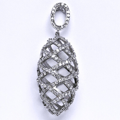 Stříbrný přívěsek s čirými zirkony, přívěsek ze stříbra,váha 11,46 g