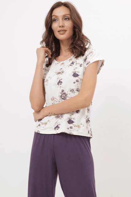 Dámské bambusové pyžamo STEFANIA S Fialová