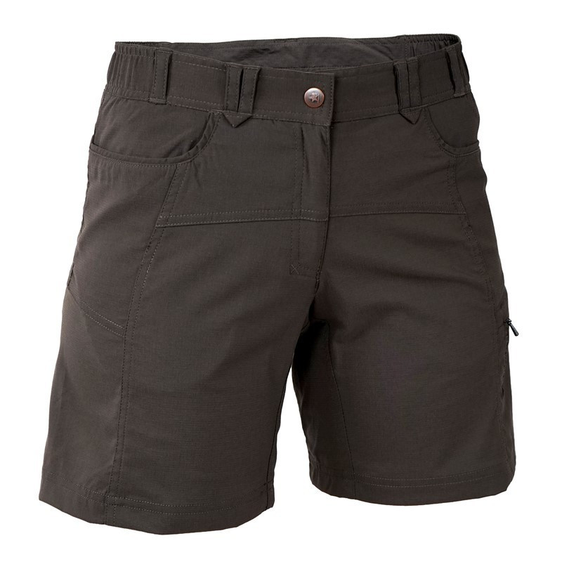 Warmpeace Dámské lehké šortky volného střihu Warmpeace Valera lady Black coffee