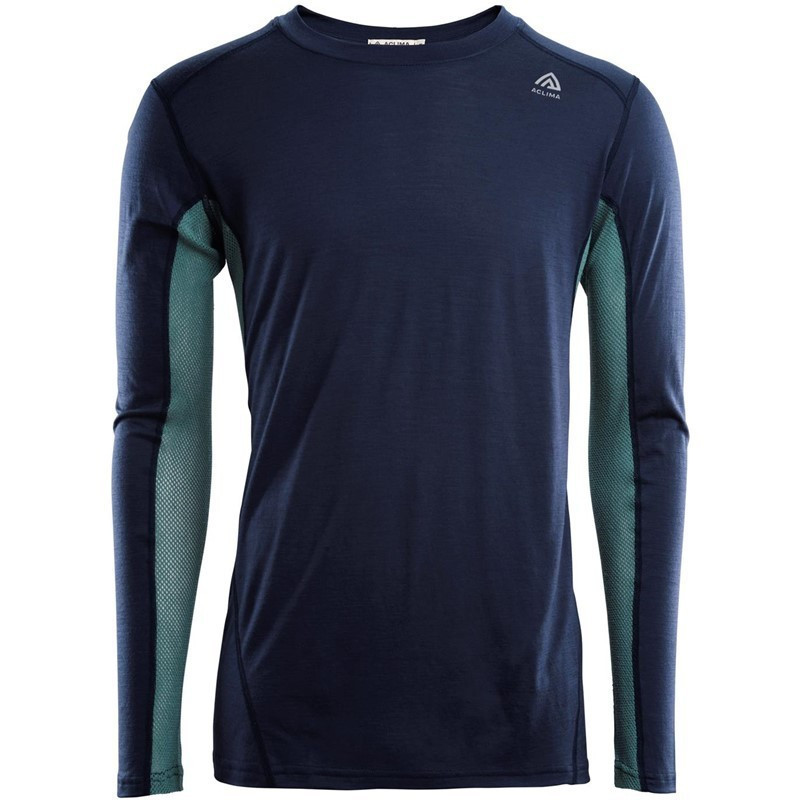 Aclima Pánské tričko s dlouhým rukávem Aclima Lightwool Sportshirt m Navy blazer