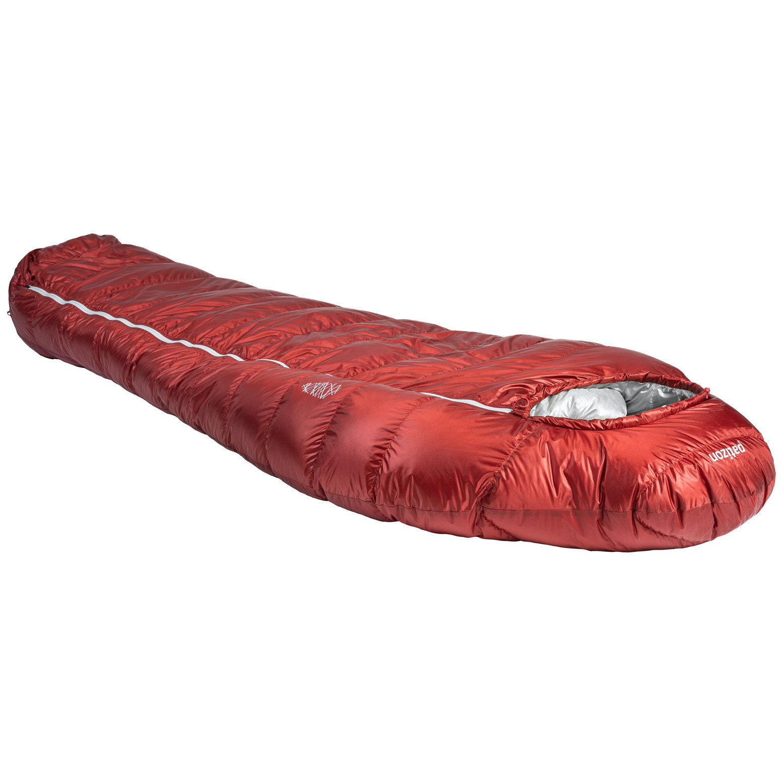 Péřový spacák Patizon DPRO 890 L (186-200 cm) Zip: Levý / Barva: červená