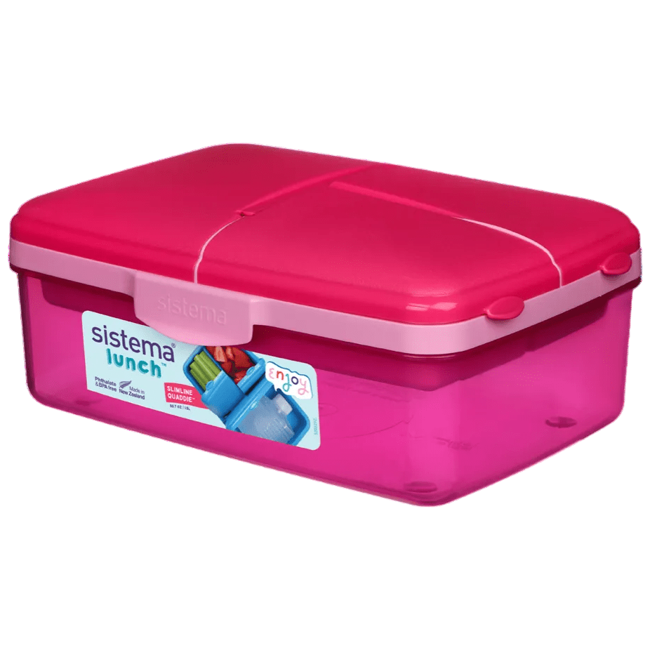 Box na svačinu Sistema Lunche Quaddie 1,5 l Barva: růžová