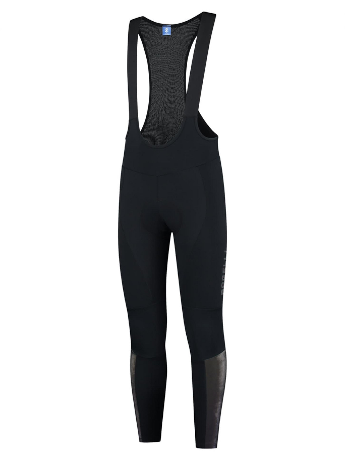 Středně hřejivé cyklokalhoty Rogelli ESSENTIAL HI VIS s gelovou výstelkou, zdvojenými koleny a reflexními panely, černé XL