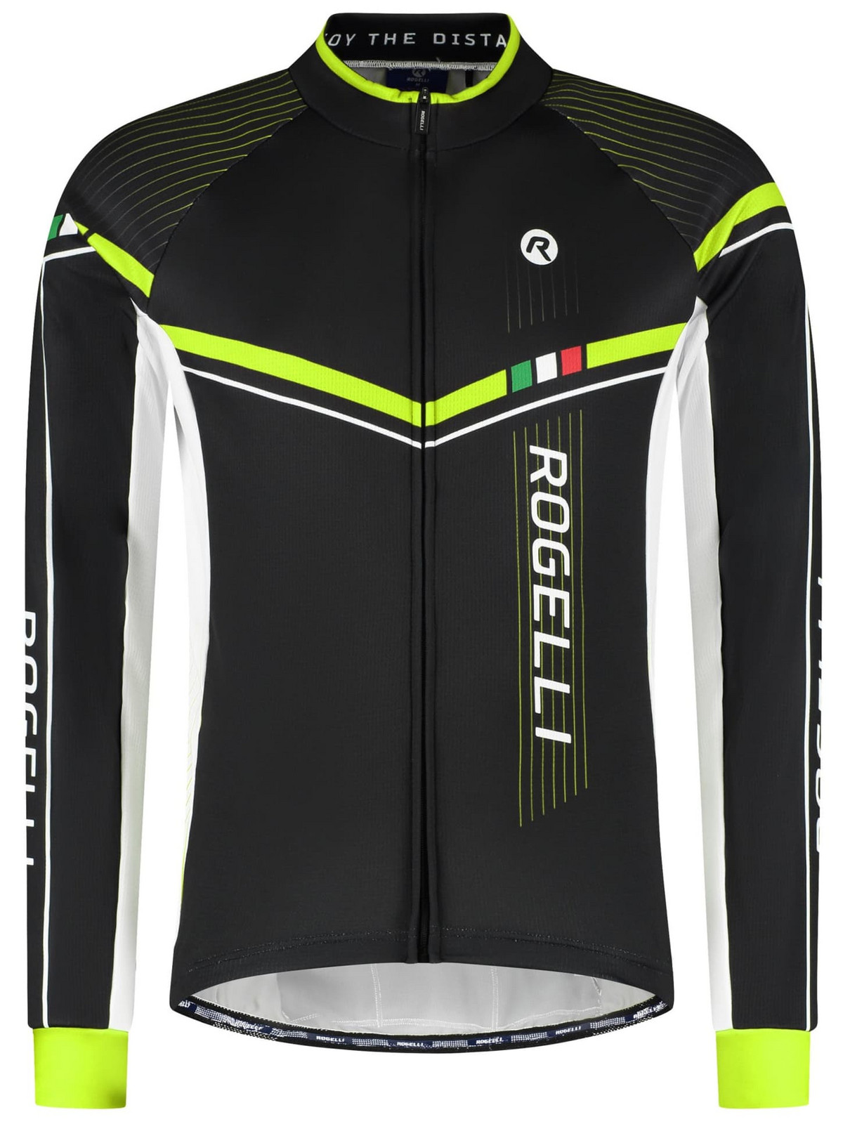 Cyklistický dres Rogelli GARA MOSTRO 2 s dlouhým rukávem, reflexní žlutý 2XL