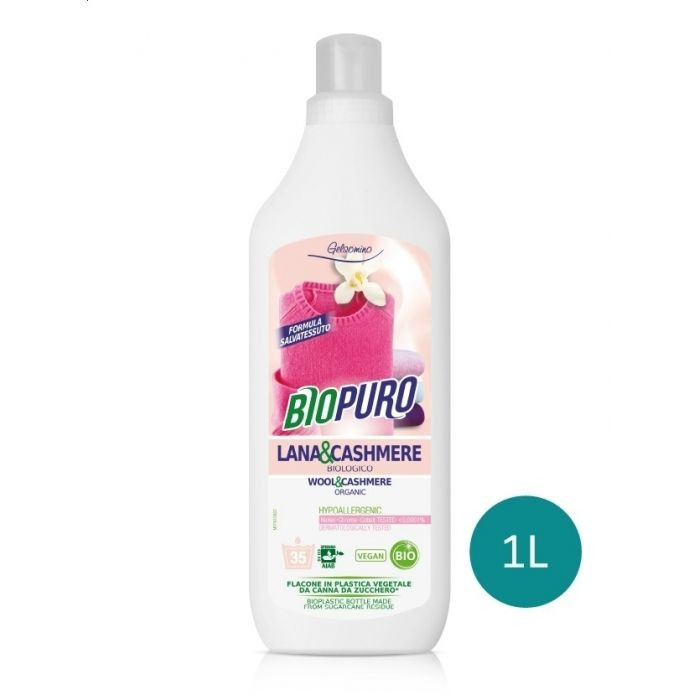 Biopuro Prací gel na vlnu a kašmír 1L