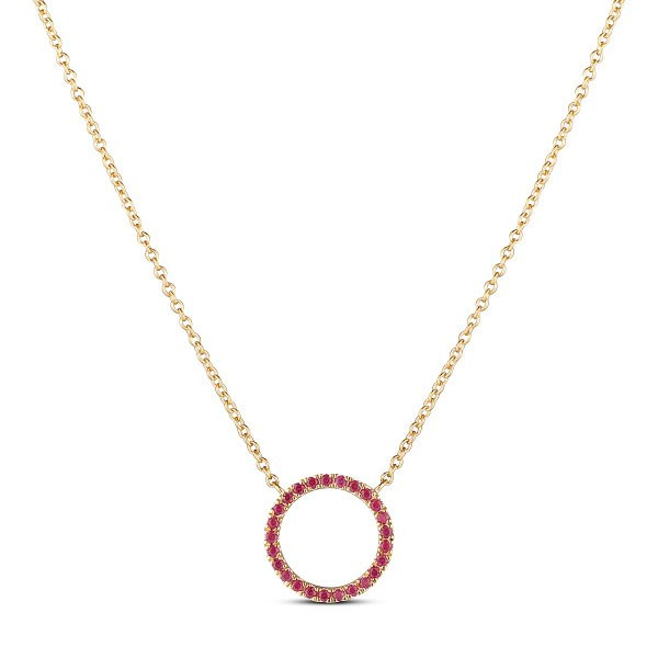 Náhrdelník s rubíny 274-244-RU3567 2.30g