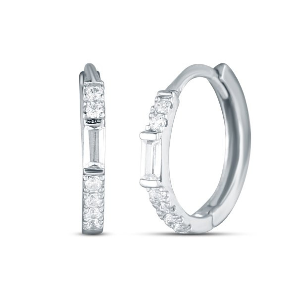 Náušnice se syntetickými kameny 336-308-047715 1.10g