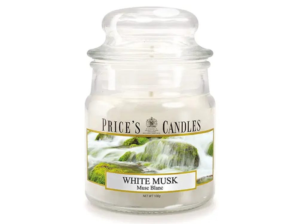 Price’s PRICE'S MINI svíčka ve skle Bílé pižmo - hoření 30h