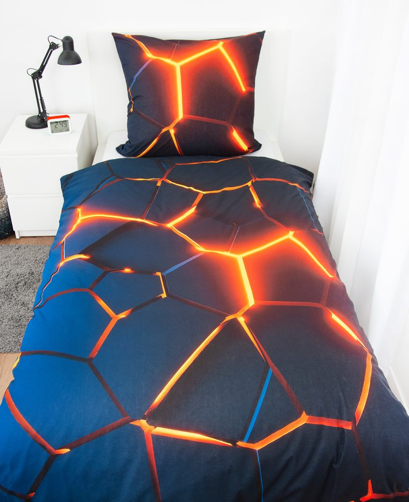 Herding Povlečení 3D efekt Lava 140x200/70x90 cm