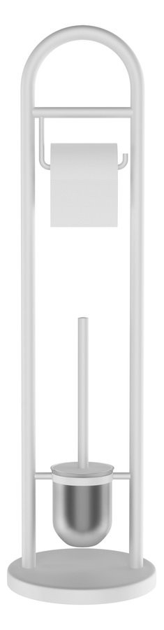 RIDDER JUNDAH stojan s držákem na toaletní papír a WC štětkou, bílá 11123101
