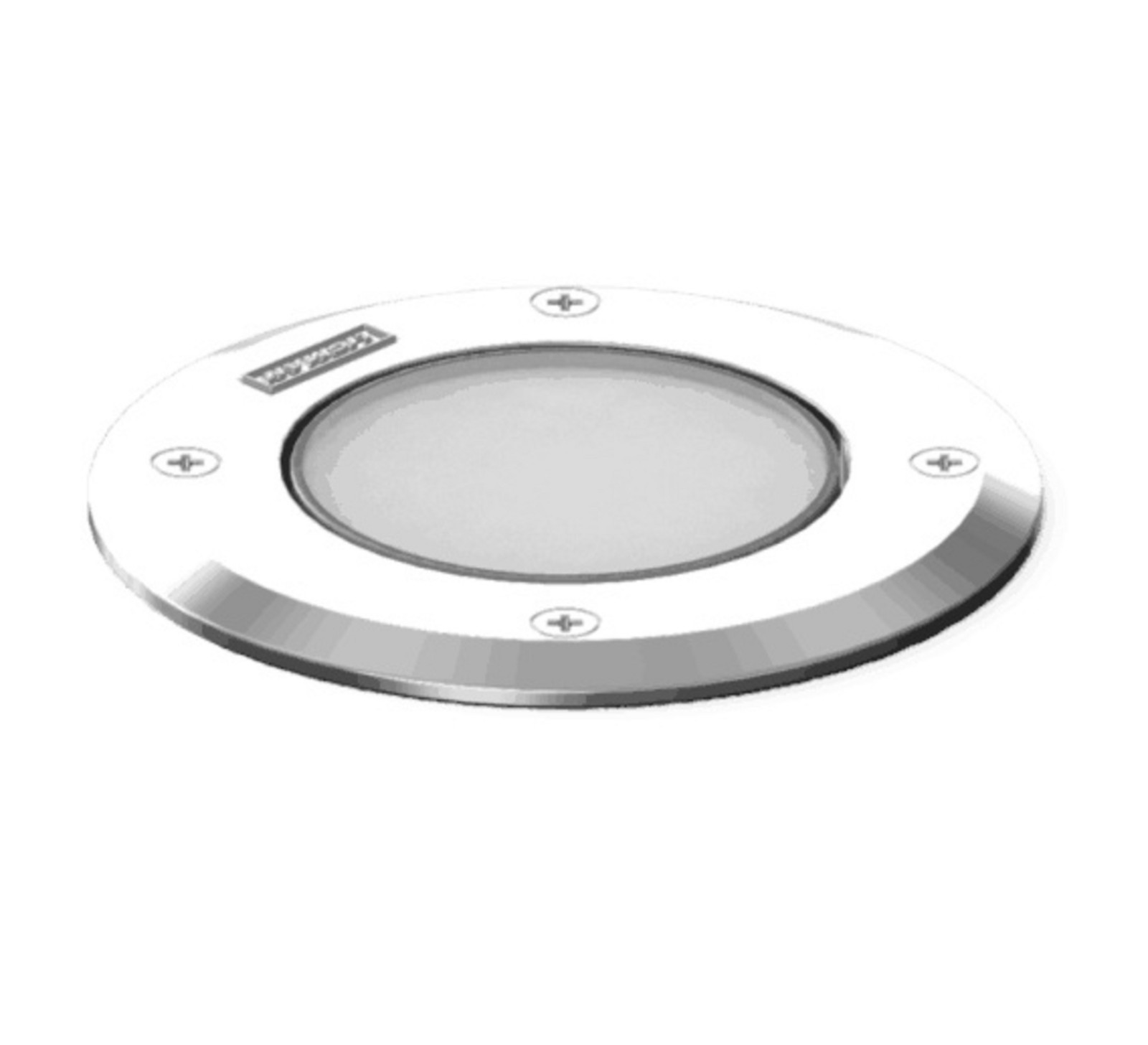 VÝPRODEJ VZORKU LIGMAN Zápustné zemní svítidlo HARRIER 6W 262lm 3000K IP67 120mm nerez ocel