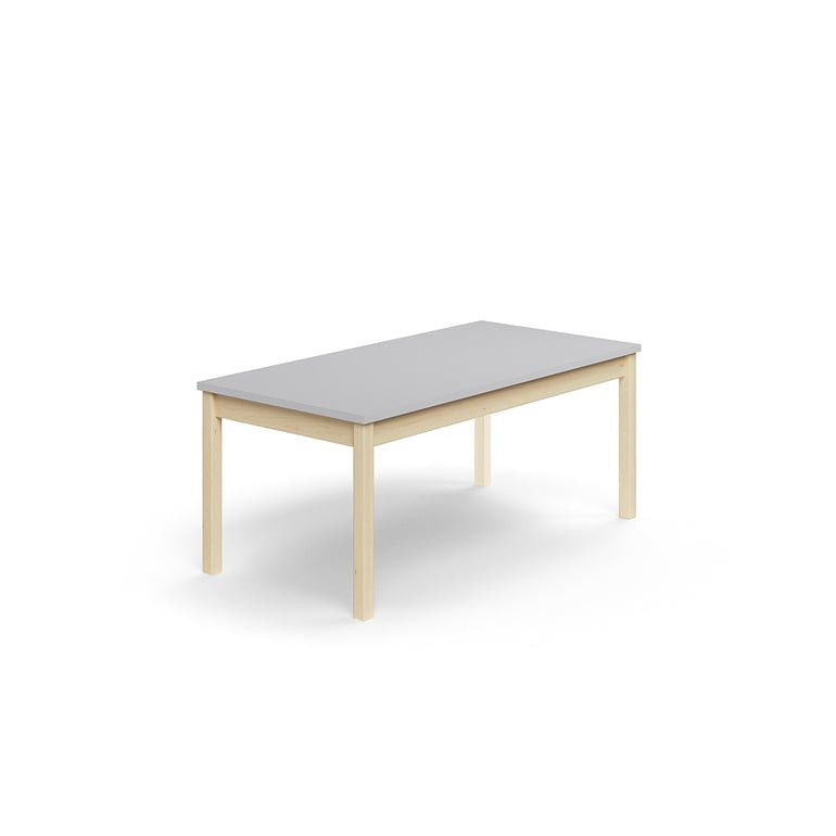 Stůl DECIBEL, 1400x700x590 mm, akustická HPL deska, bříza/šedá