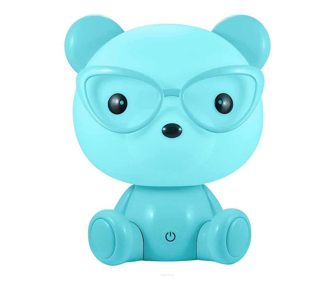 LED Stmívatelná dětská noční lampička LED/2,5W medvěd modrý