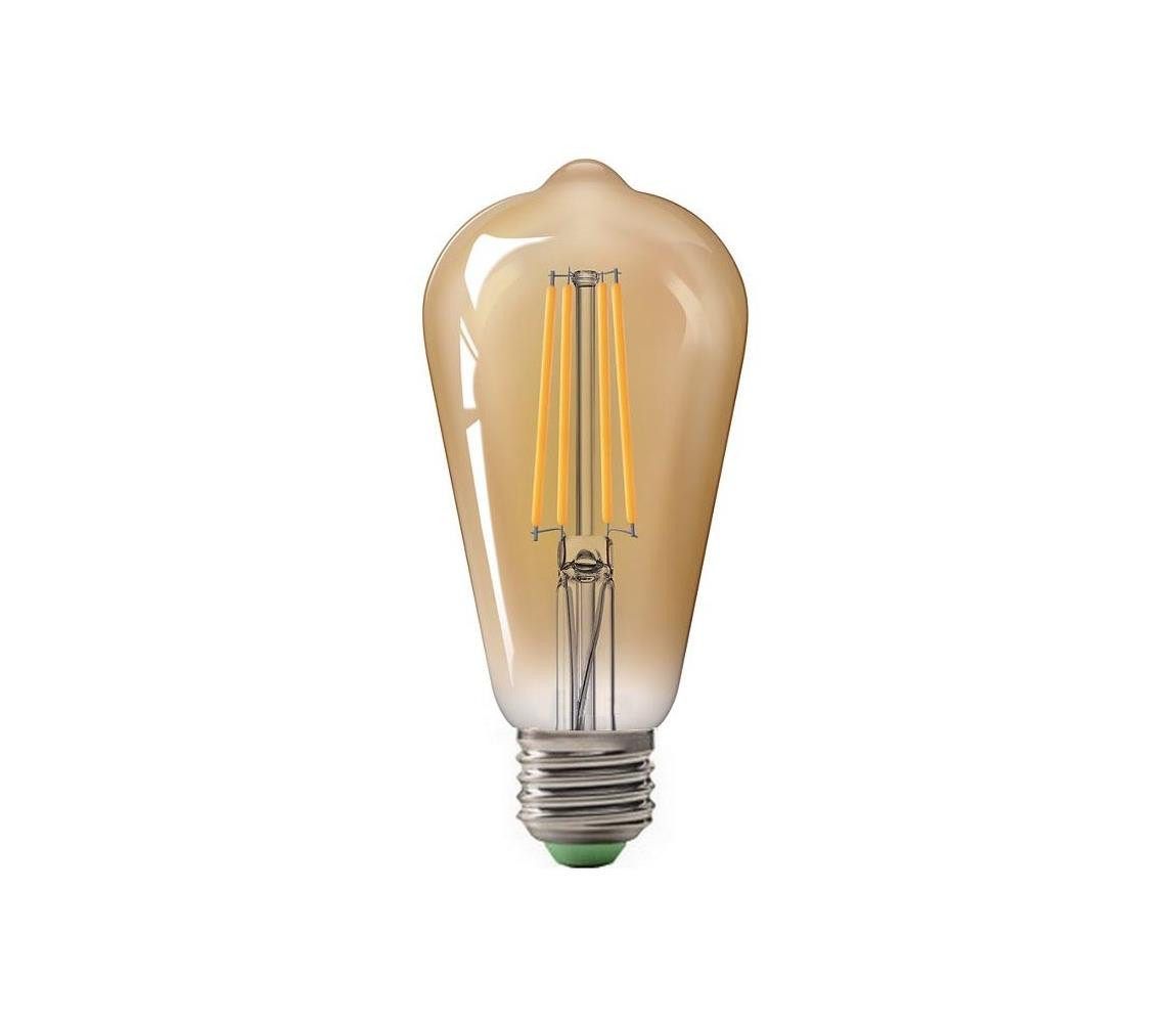 LED Žárovka LEDSTAR AMBER ST64 E27/10W/230V 2200K