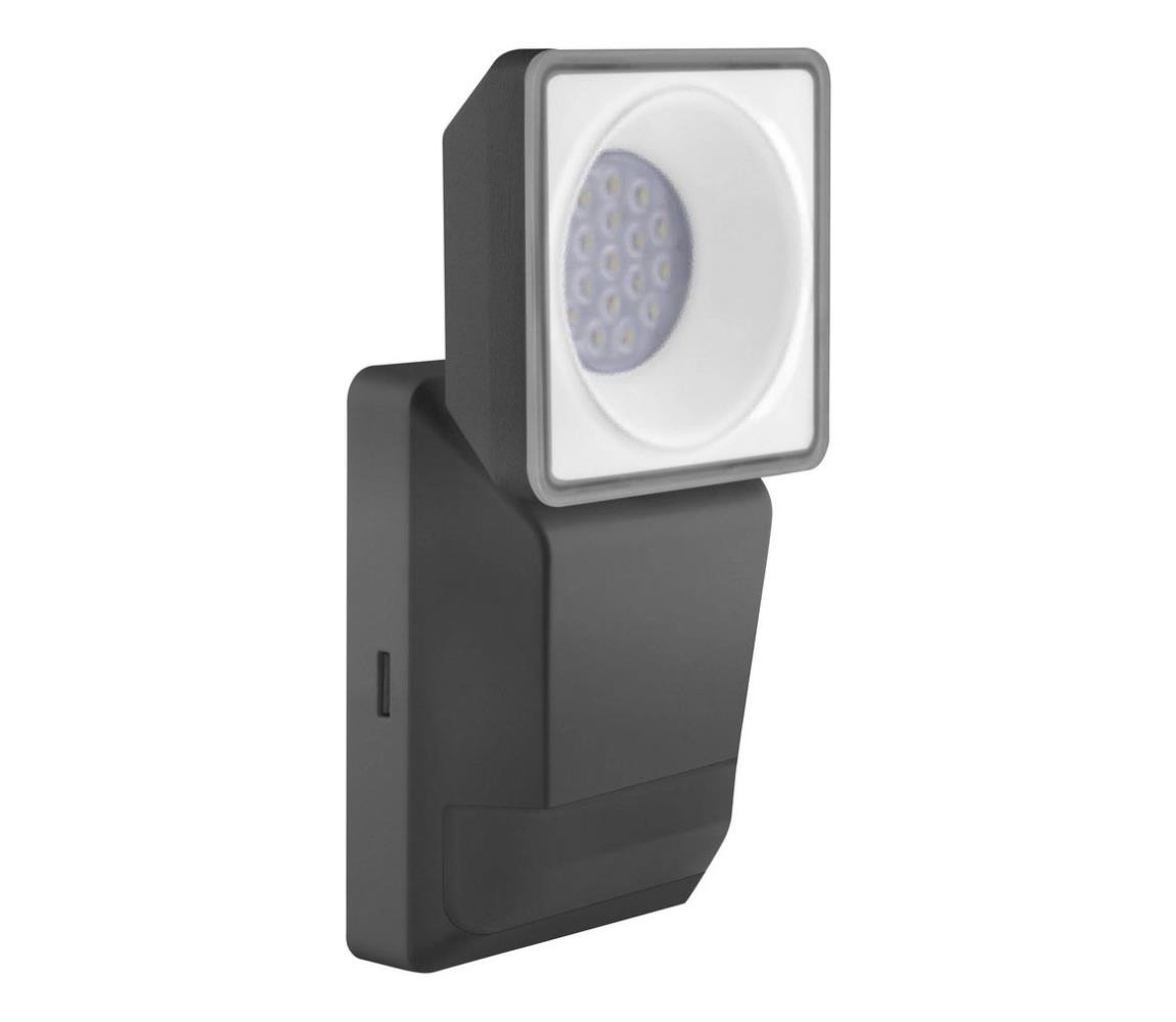 Ledvance Ledvance -LED Venkovní nástěnné svítidlo se senzorem SPOT LED/8W/230V IP55 černá