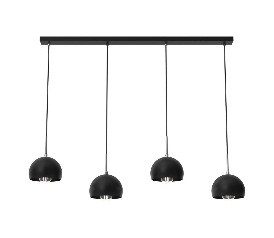 Lustr na lanku COOL 4xE27/60W/230V černá