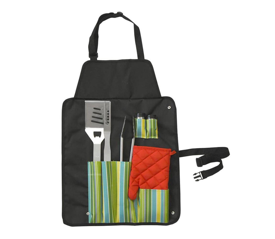 grilovací nářadí sada 7ks + zástěra 13107